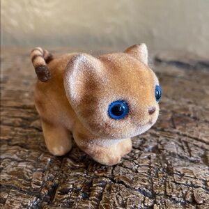 🐈Vintage🐈Josef Miniature Flocked Cat Figurine